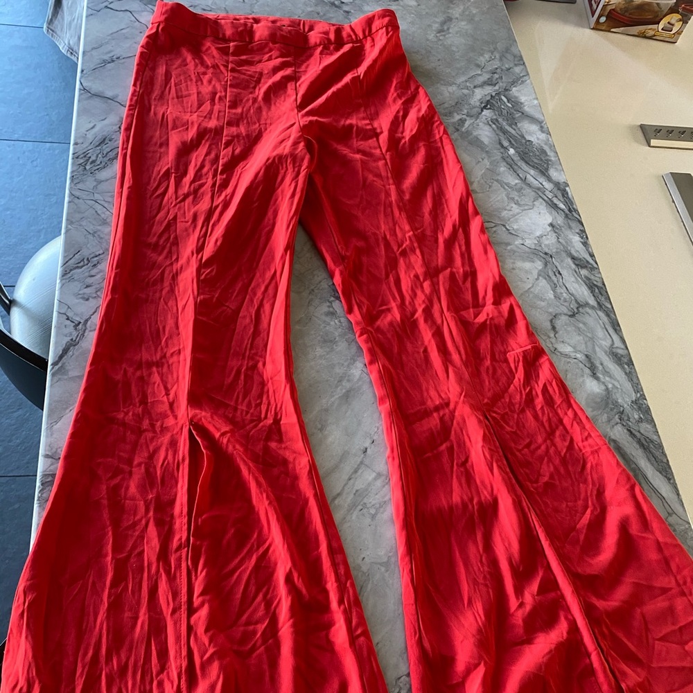 Bell bottom hot red pants!